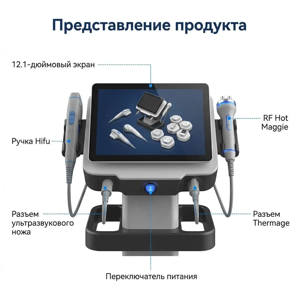 Аппарат SMAS 3 в 1: HIFU + RF + Термаж - Цена - 250 000 руб.